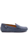 Tod's Suede Gommino Driving Shoes In Blue