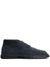 Tod's Suede Ankle Desert Boots In Blue