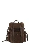 Tod's Suede Leather Backpack In Brown