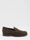 Tod's Man Loafers Dark Brown Size 8 Leather In Brown