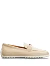 Tod's Suede Slipper Loafers With Double T Ring Accessory Shoes