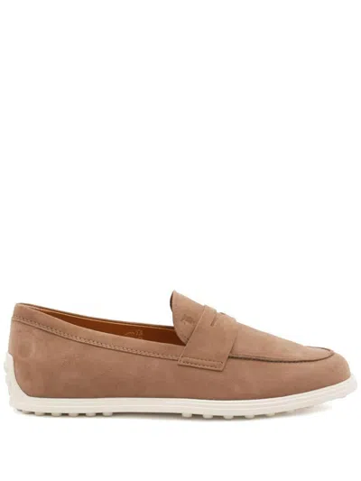 Tod's Suede Leather Loafers