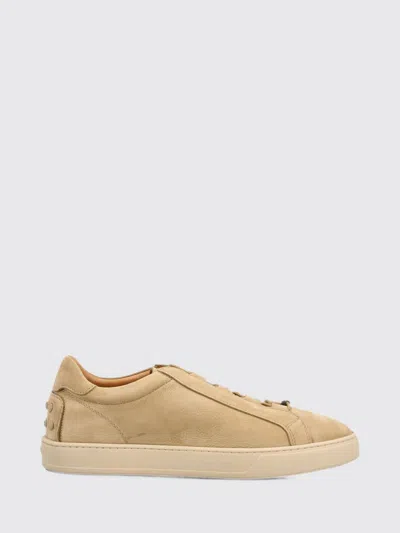 Tod's Suede Leather Slip-on Sneakers With Heel Gommini In Neutral
