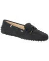 Tod's Suede Loafer In Blue