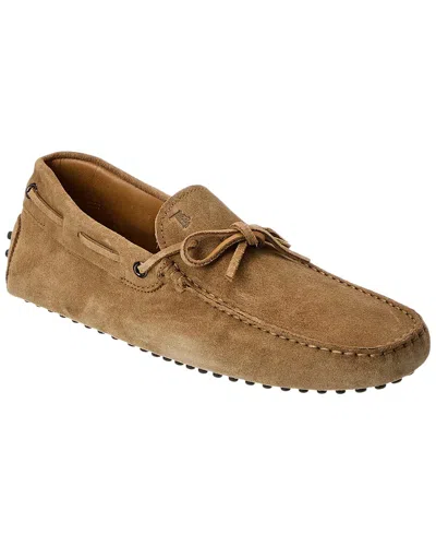 Tod's Suede Loafer In Brown