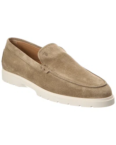Tod's Suede Loafer In Brown