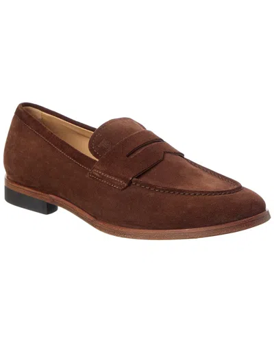 Tod's Suede Loafer In Brown
