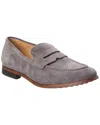 Tod's Suede Loafer In Gray