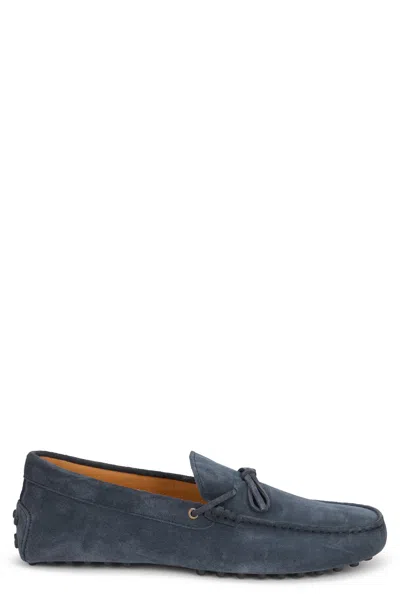Tod's Suede Loafer In Blue
