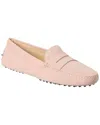 Tod's Suede Loafer In Pink