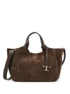 Tod's Micro Leather Tote Bag In Brown
