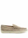 Tod's Leather Slip-on Loafer In Metallic