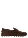Tod's Man Loafers Chocolate Brown Size 7.5 Leather In Multi