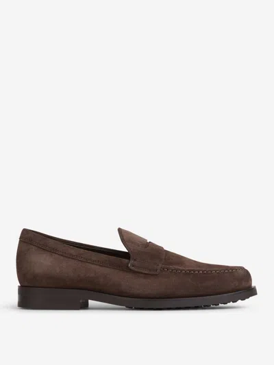 TOD'S TOD'S SUEDE MOCCASINS