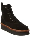 Tod's Suede Platform Boot In Black