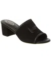 Tod's Suede Sandal In Black