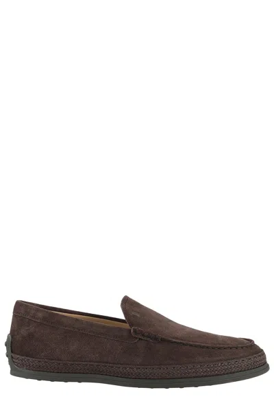 TOD'S TOD'S SUEDE SLIP-ON SHOES