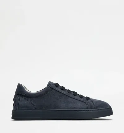 Tod's Suede Trainers In Blue