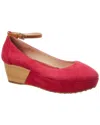Tod's Suede Wedge Ballerina Flat In Pink