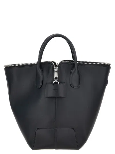 Tod's 'swing' Medium Handbag In Black