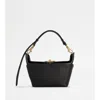 Tod's T-box Bag In Leather Mini In Black