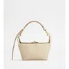 Tod's T-box Bag In Leather Mini In White