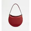 Shop Tod's T Case Hobo Bag In Leather Micro In Red