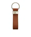 Tod's Textured Leather Keychain In Brown