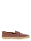 Tod's Suede Loafers Espadrille Rubber Sole