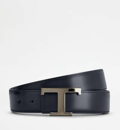 Tod's T Timeless Belt In Burgundy