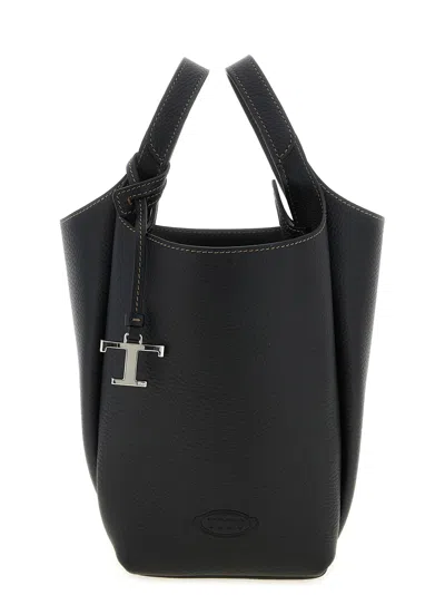 Tod's T Timeless Bucket Bag In Black