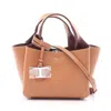 Tod's T Timeless Leather Handbag In Brown