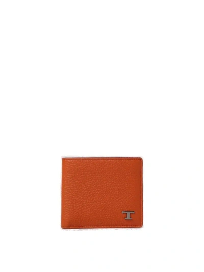 Tod's T Timeless Logo Bi In Orange