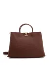 TOD'S TOD'S T TIMELESS LOGO PLAQUE MEDIUM TOTE BAG