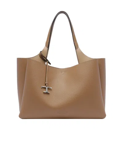 Tod's Medium  Tote Bag In Brown