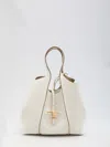 Tod's White Shopping Leather Tote Bag