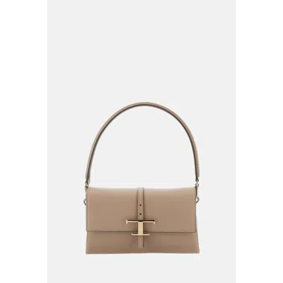 Tod's Mini Timeless Shoulder Bag In Neutral