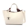 Tod's T Timeless Mini Leather Handbag In White