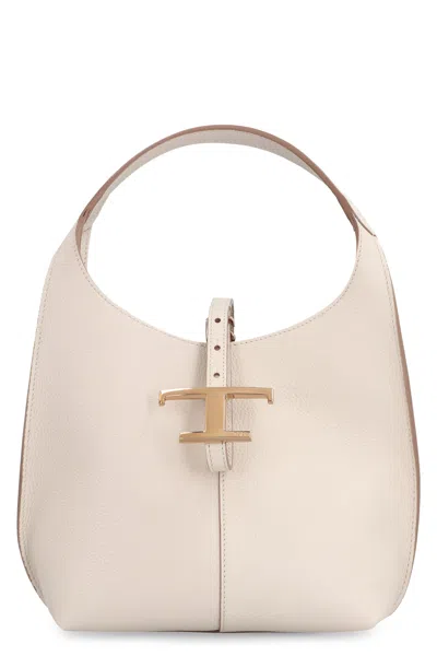 Tod's T Timeless Mini Leather Shoulder Bag In Red