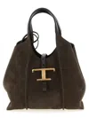 Tod's T Timeless Mini Shopping Bag In Brown