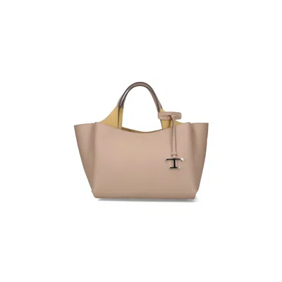 Tod's T-timeless Mini Tote Bag In Brown