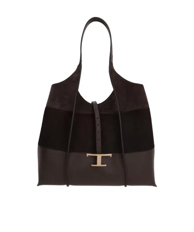 Tod's T Timeless Panelled Tote Bag