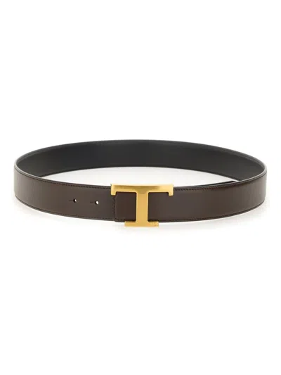 TOD'S TOD'S "T TIMELESS" REVERSIBLE BELT
