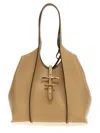 Tod's Beige Handbag With Logo-buckle Fastening