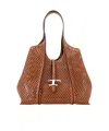 Tod's Medium 't Timless' Shopping Bag In Brown