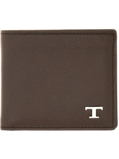 Tod's "t Timeless" Wallet In Gray