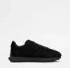 Tod's Suede Sneakers In Black