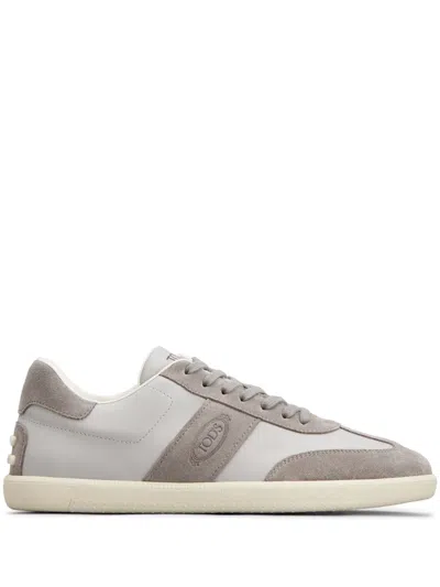 TOD'S TOD'S TABS LEATHER SNEAKERS