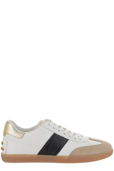 Tod's Tabs Leather Sneakers In Multi