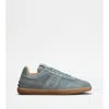 Tod's Tabs Sneakers In Suede In Grey